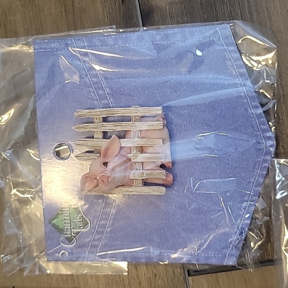 CHARMING TAILS animal pins mouse pig chef birthday NWT - Picture 1 of 5